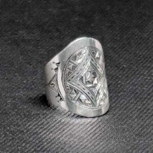 Handmade Tuareg Sterling Silver Ring: Berber Tribal Jewelry