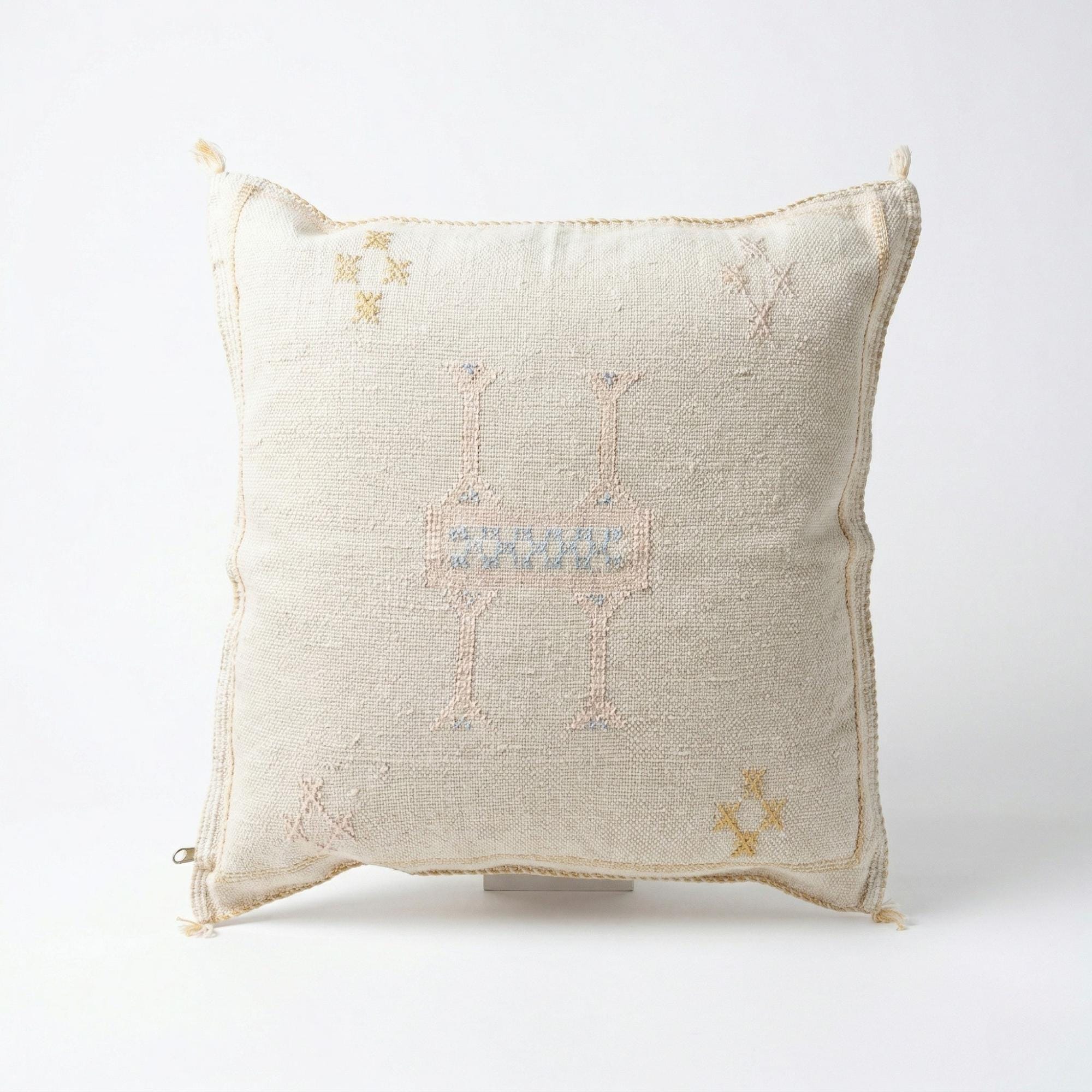 Berber Beige Cactus Silk Cover 20x20 Sabra Pillow