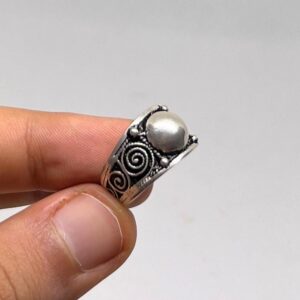 Handmade Sterling Silver Berber Ethnic Ring: Boho Fashion Tribal Jewelry