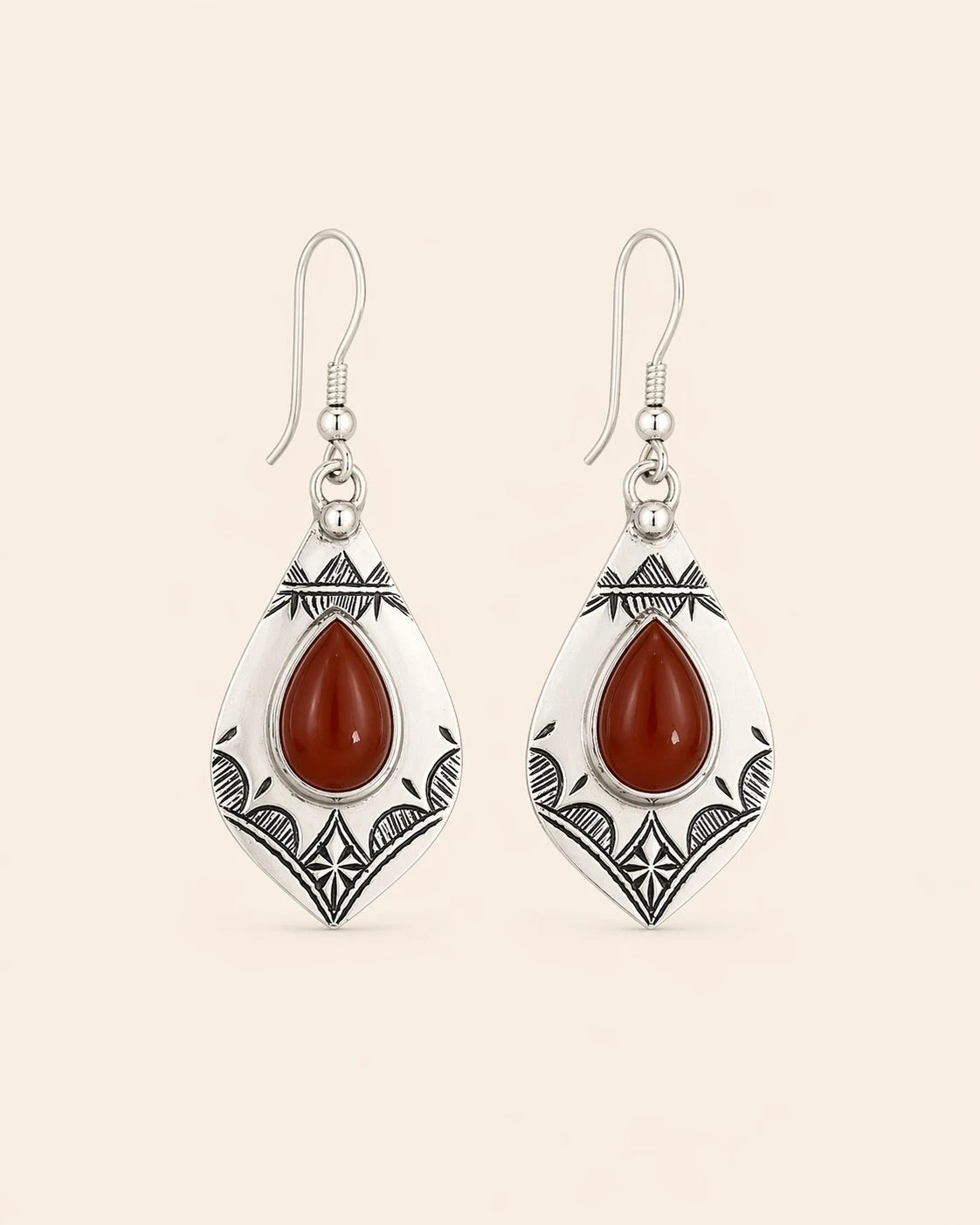 Yamina Earrings - Amazigh Silver Heritage Jewelry