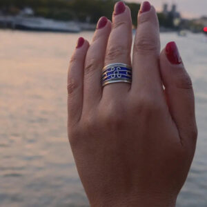 Amazigh Silver Ring – Amazigh Geometric Ring