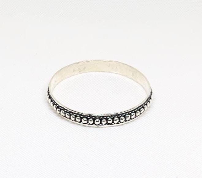 Handmade Berber Cuff: Sterling Silver Beaded Bracelet