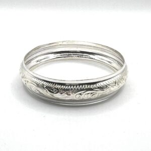 Cuff Silver Bracelet Handmade Berber Tribal Bangle Ethnic African Tuareg Engraved Simple Sterling