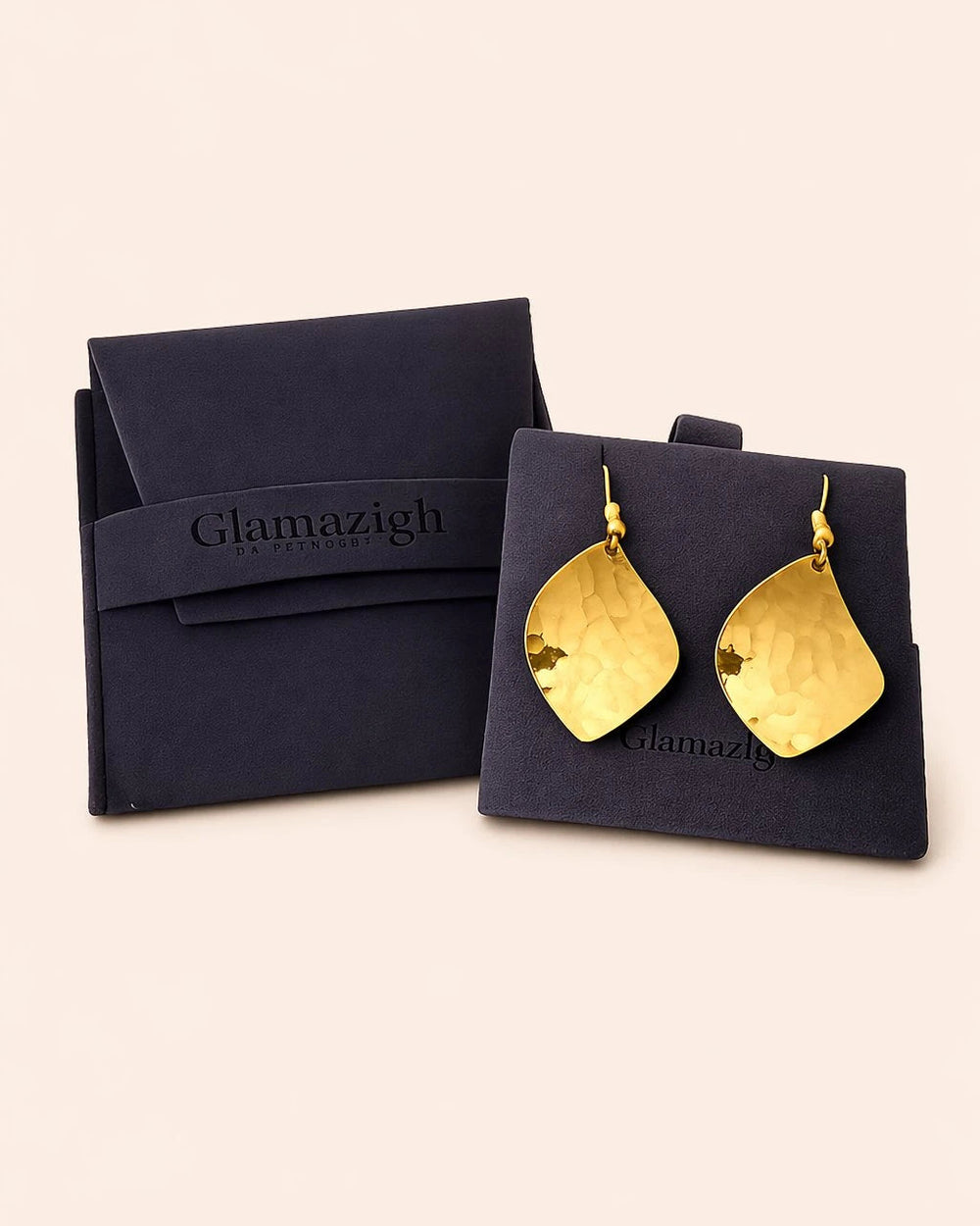 Nourhan Earrings - Amazigh Brass Heritage Jewelry