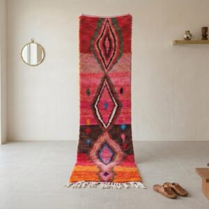Berber Handwoven Pink Rug