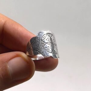 Handmade Sterling Silver Tuareg Ring: Berber Tribal Jewelry