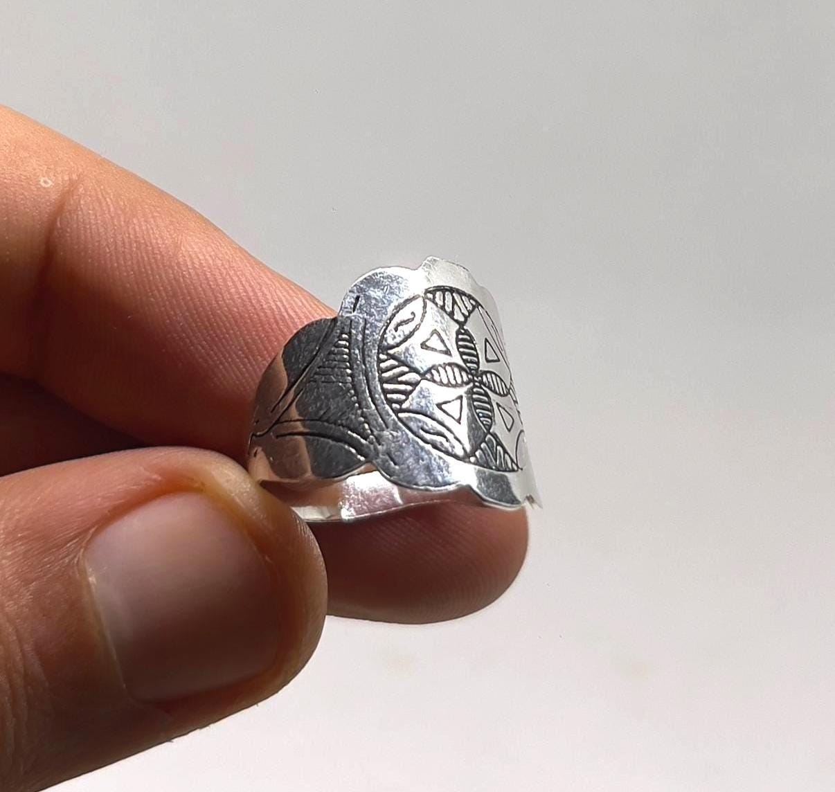 Handmade Sterling Silver Tuareg Ring: Berber Tribal Jewelry