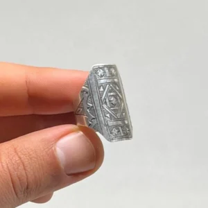 Boho Jewelry Silver Rings - Berber Tuareg Sterling Silver Tribal Ring