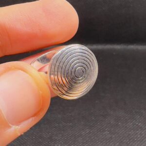 Spiral Silver Ring Handmade Sterling Tuareg Ring: Ethnic Boho Berber Tribal Jewelry