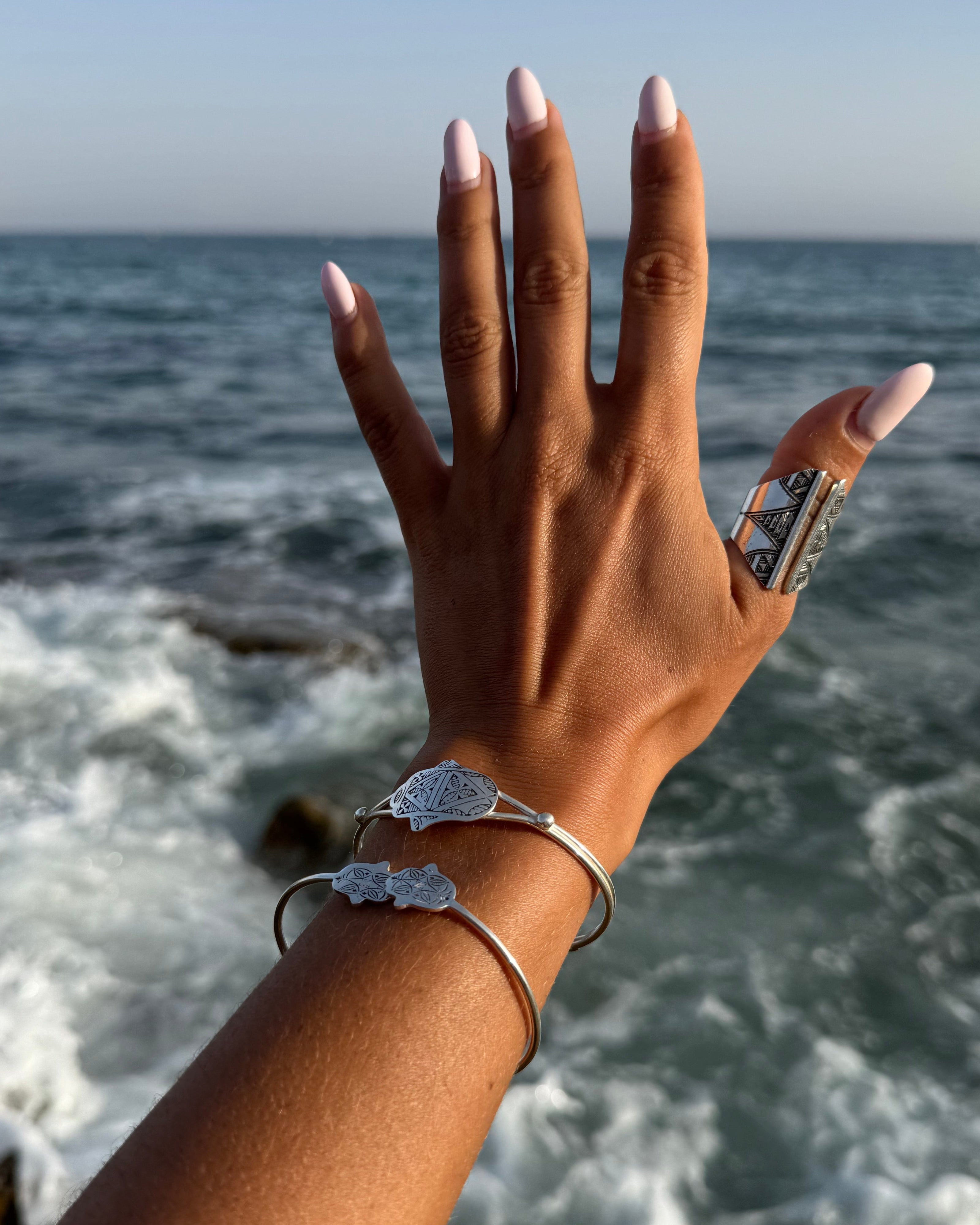 Amazigh Silver Ring – Tihya Heritage Inspired Design