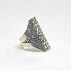 Boho Jewelry Silver Rings - Berber Tuareg Sterling Silver Tribal Ring