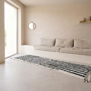 Berber Black White Rug