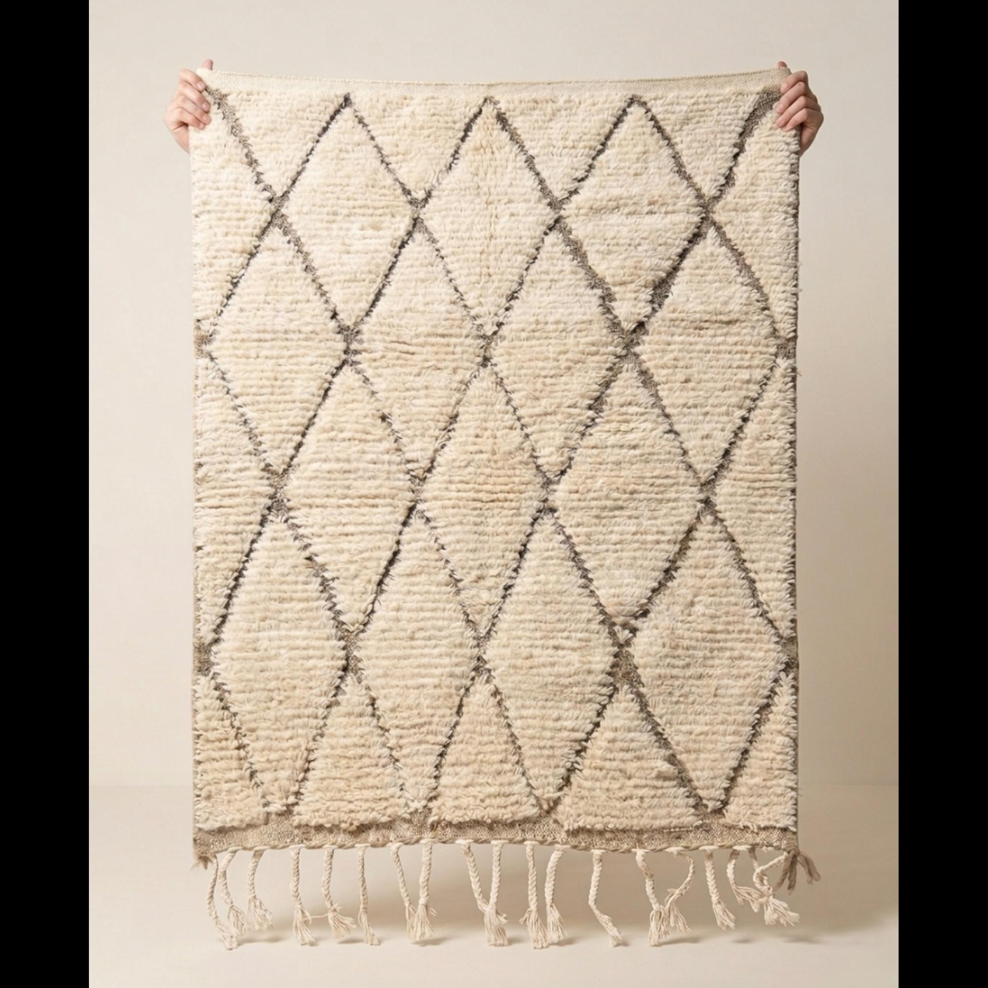 Berber Beni Ourain Rug 8x5 ft