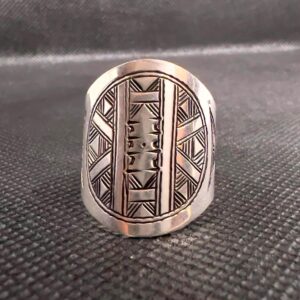 Vintage Tuareg Sterling Silver Ring: Handmade Berber Tribal Jewelry