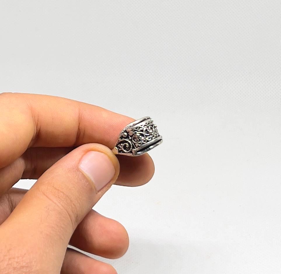 Handmade Berber Ring: Tribal Silver Boho Jewelry