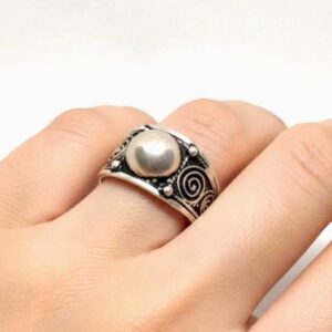 Handmade Sterling Silver Berber Ethnic Ring: Boho Fashion Tribal Jewelry