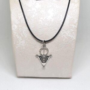 Berber Tizerzai Pendant Necklace: Tazerzit Sterling Silver Fibula, Tuareg Amazigh Jewelry
