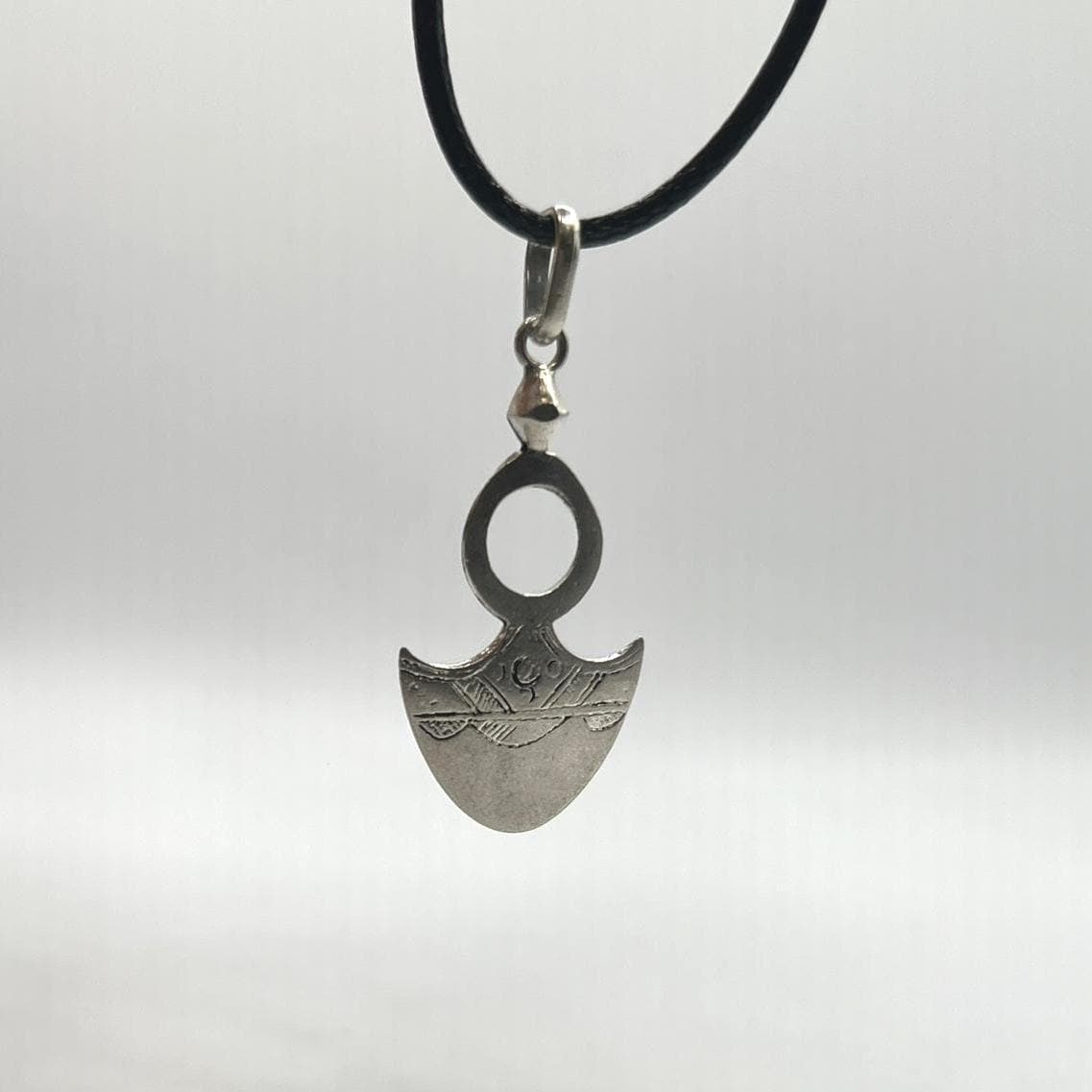 African Tuareg Cross Sterling Silver Pendant: African Croix du Sud Necklace