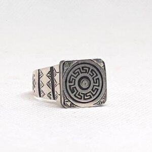 Handmade Sterling Silver Tuareg Ring: Berber Spiral Tribal African Amazigh Boho Jewelry