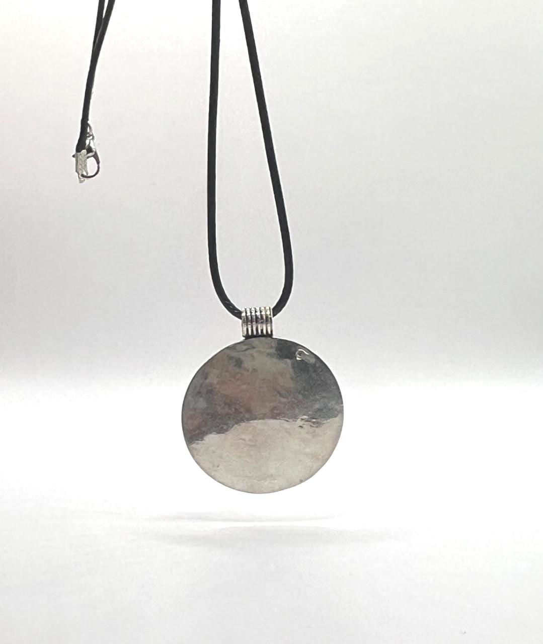 Berber Amulet Sterling Silver Pendant Necklace: Tuareg Cross Spiral Balls