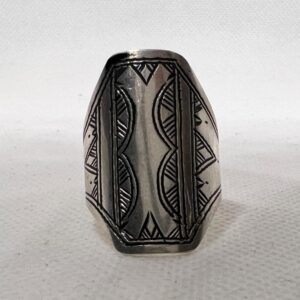 Tuareg Berber Sterling Silver Ring: Handmade Engraved African Boho Gypsy Ethnic Tribal Jewelry