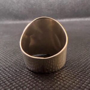 Handmade Sterling Silver Berber Ring: Tribal Engraved Jewelry, Size 8-8.5
