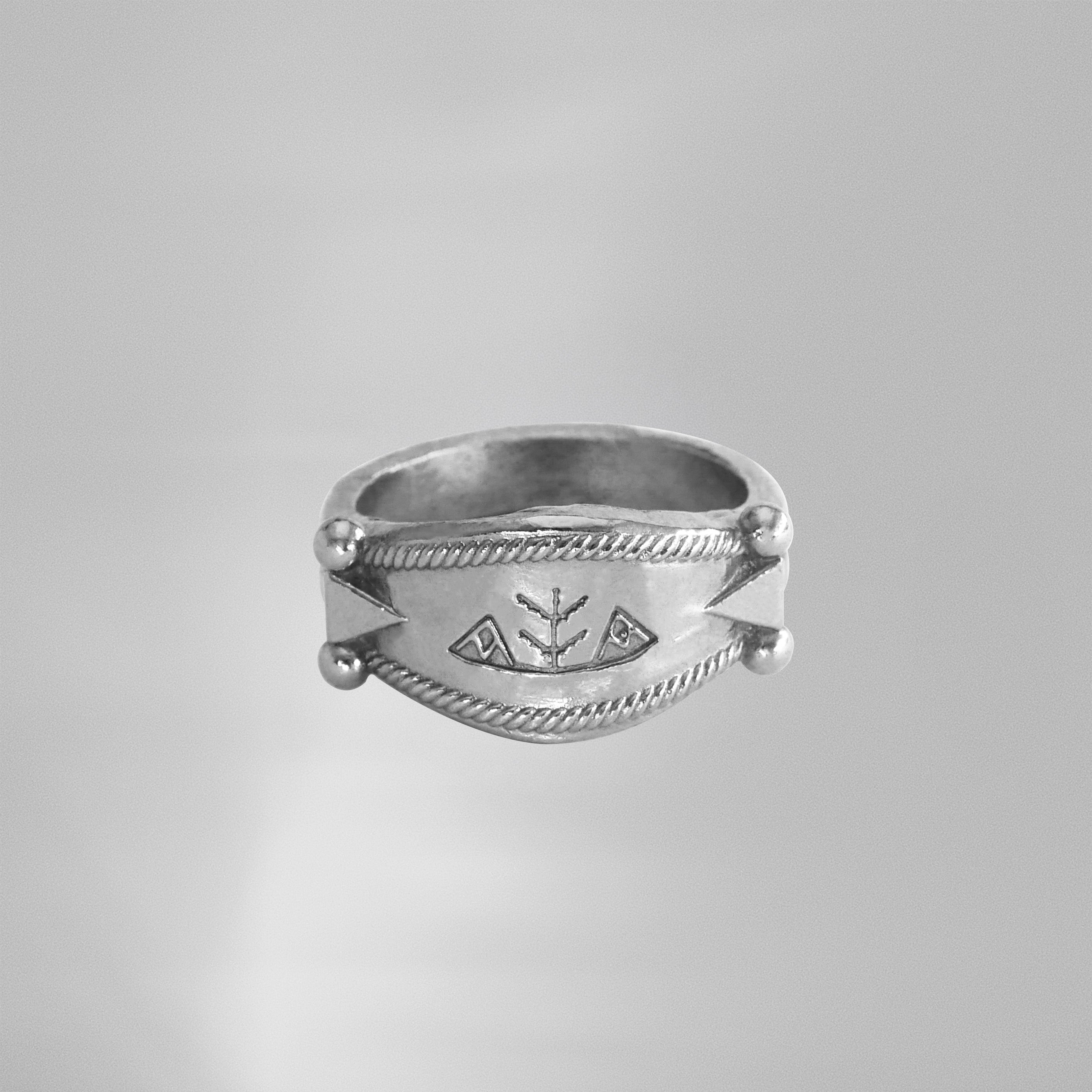 L'Olivier Ring - Amazigh Geometric Jewelry