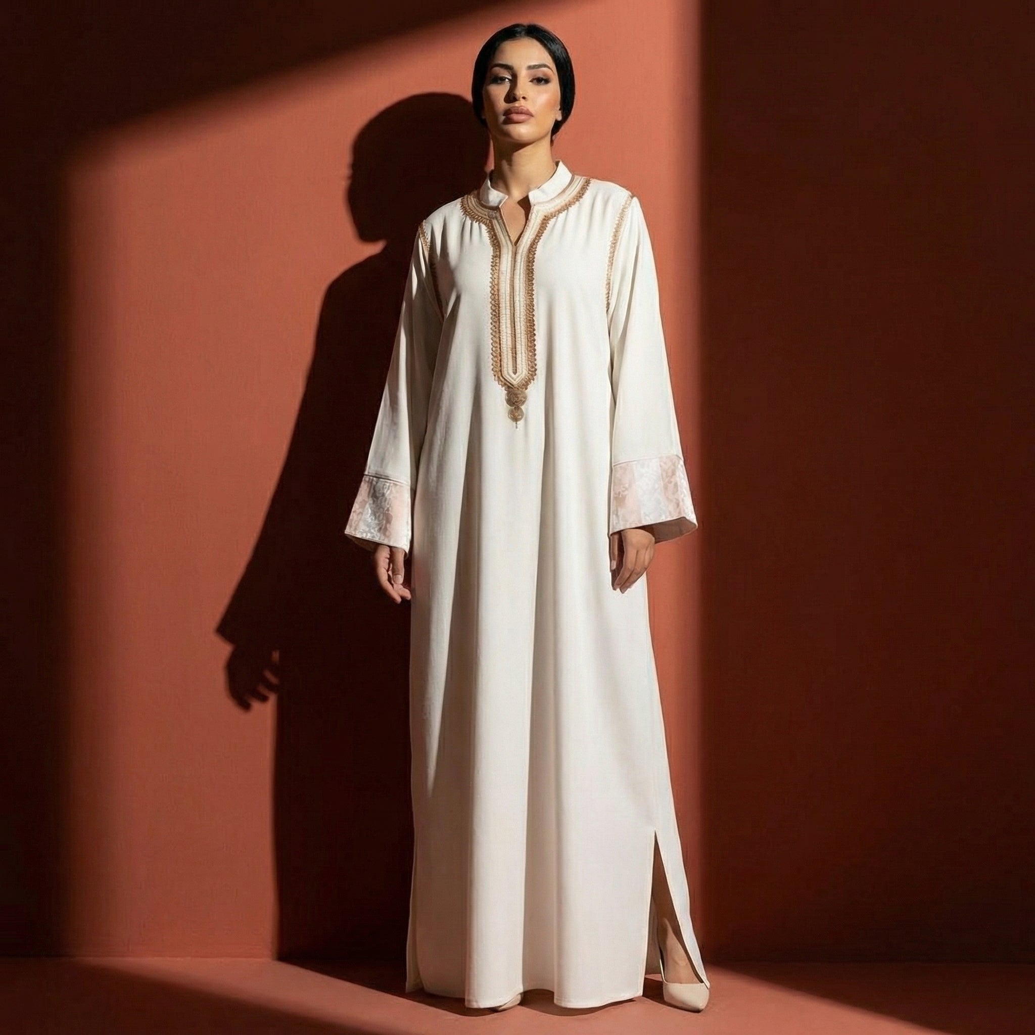 Crepe Dress - Moroccan Cultural Occasion Wear