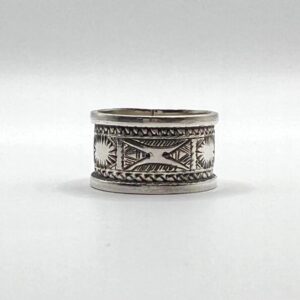 Handmade Sterling Silver Tuareg Ring: Berber Tribal Jewelry, Size 9 US