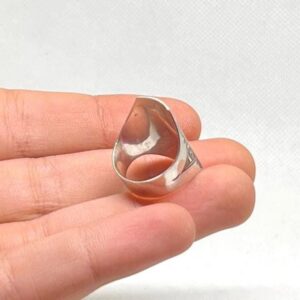 Berber Sterling Silver Ring: Tuareg Ethnic Boho Amazigh Engraved Tuareg Tribal Jewelry