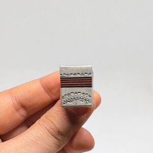 Tuareg Ebony Wood Sterling Silver Ring: Handmade Berber Jewelry, Size 9 US