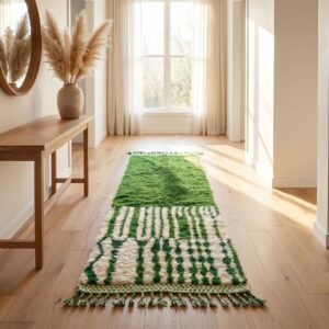 Berber Green Runner Rug