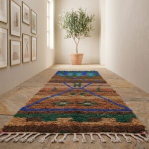 Berber Brown Runner Rug