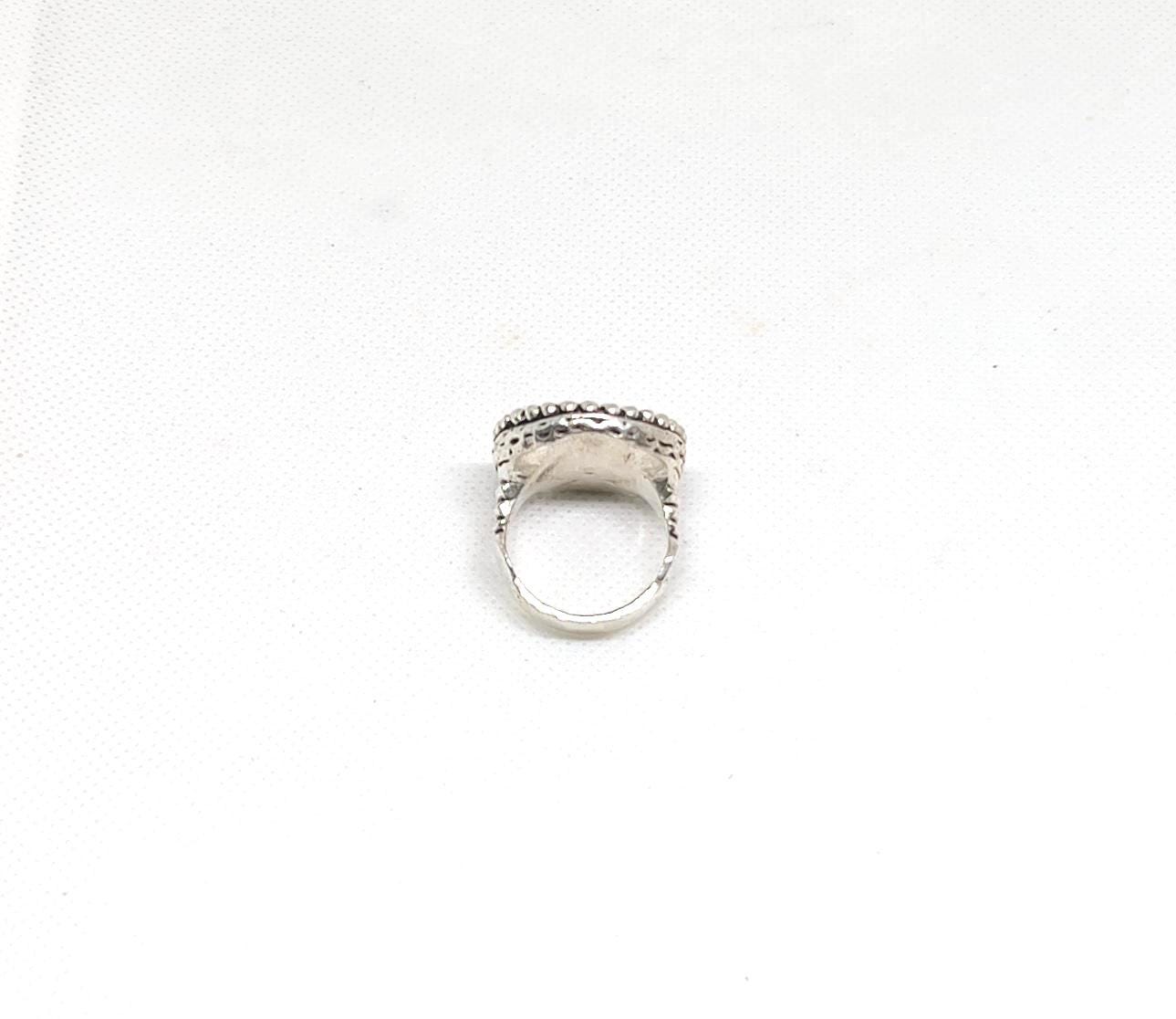 Handmade Berber Silver Plated Ring: Tribal Jewelry