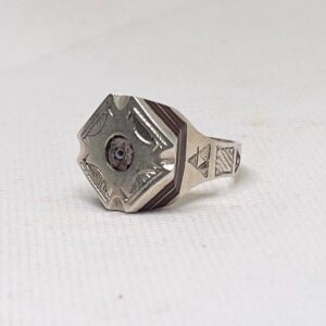 Tuareg Sterling Silver Ring: Berber Ethnic Tribal Jewelry