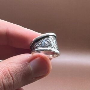 Bague Touareg en Argent Ethnique Amazigh