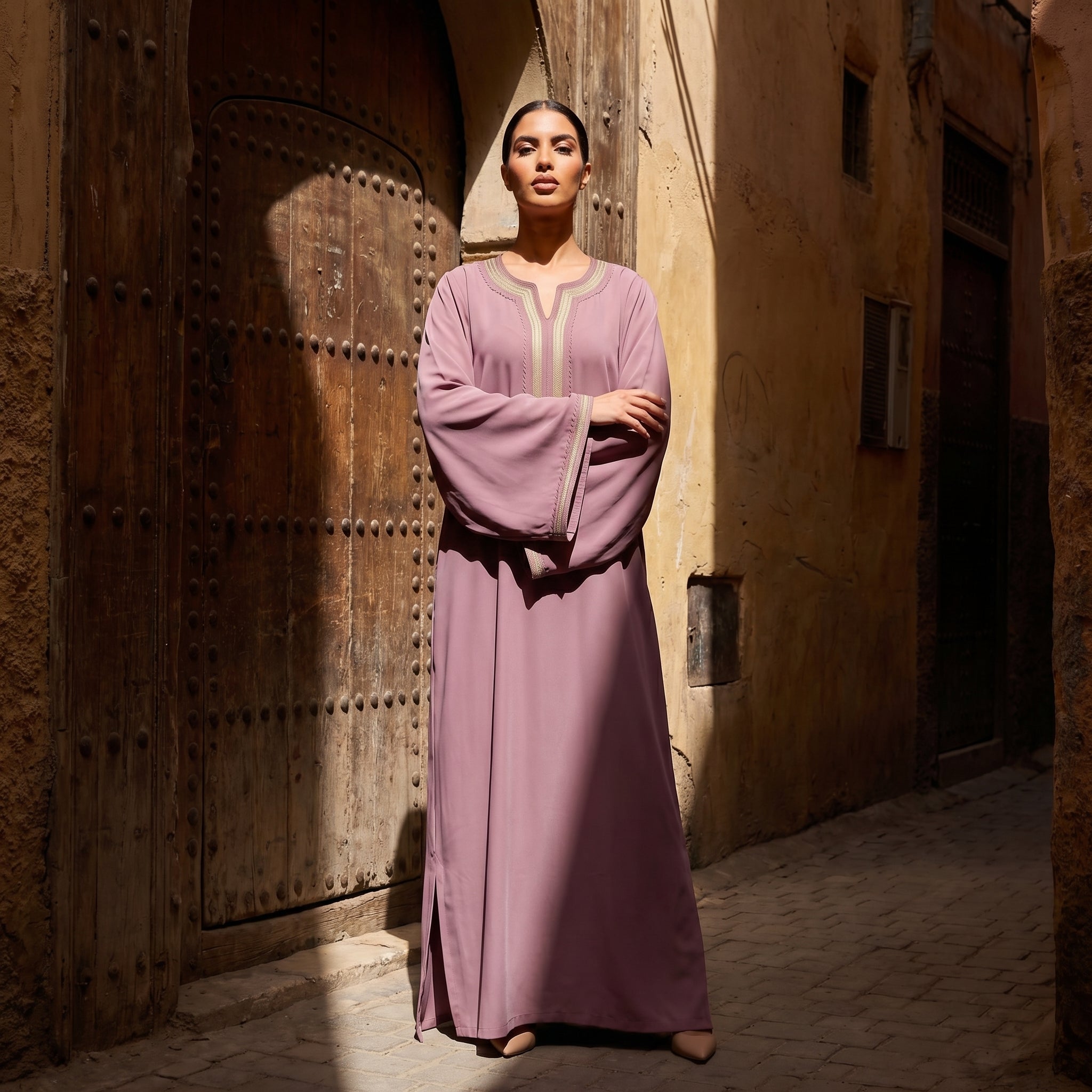 rose Dress - Moroccan Cultural Occasion Wear