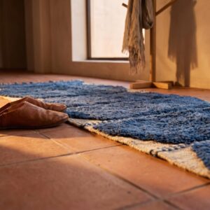 Berber Blue Wool Rug