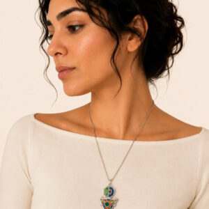 Tazerzit Necklace - Amazigh Silver Pendant Jewelry