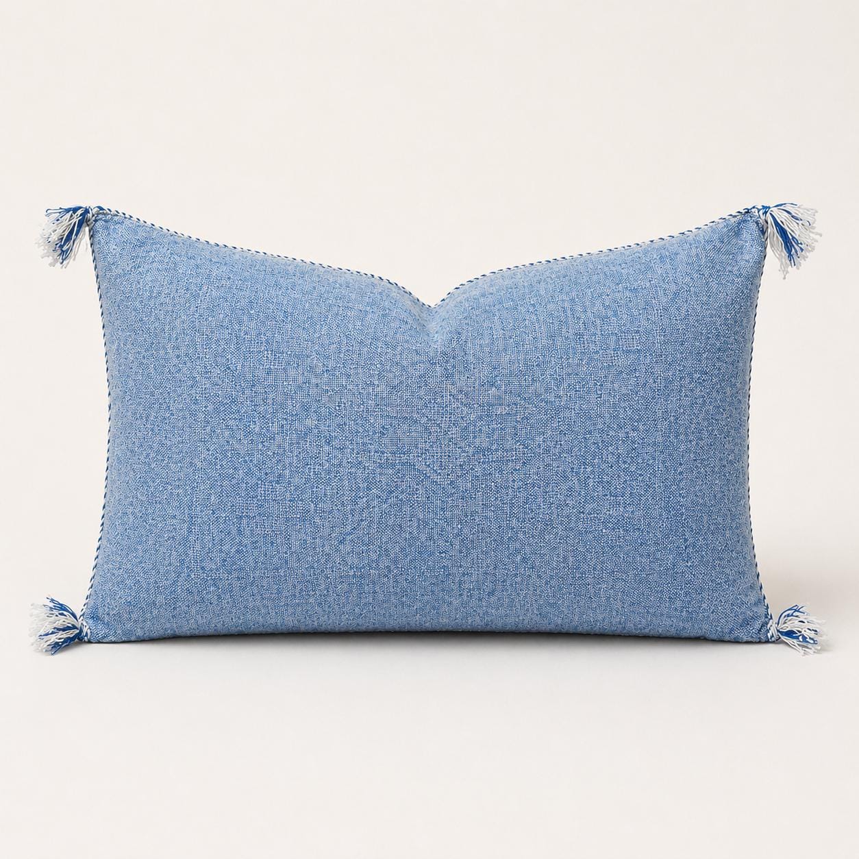 Amazigh Cactus Silk Cover 12x20 Handmade Lumbar Pillow