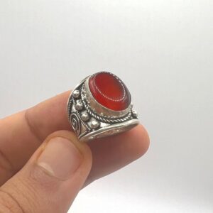 Vintage Tuareg Silver Ring: Berber Tribal Spiral Jewelry (Size 7.5 US)