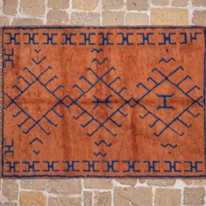 Berber Terracotta Beni ourain Rug