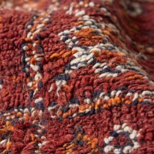 Vintage Rug 6x4 ft - Red Floral Wool Rug - Antique Berber Carpet - Boho Living Room Rug - Tribal Red Area Rug - One of a Kind