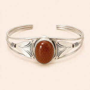 Berber Silver Geometric Bracelet – Amazigh Jewelry with Character