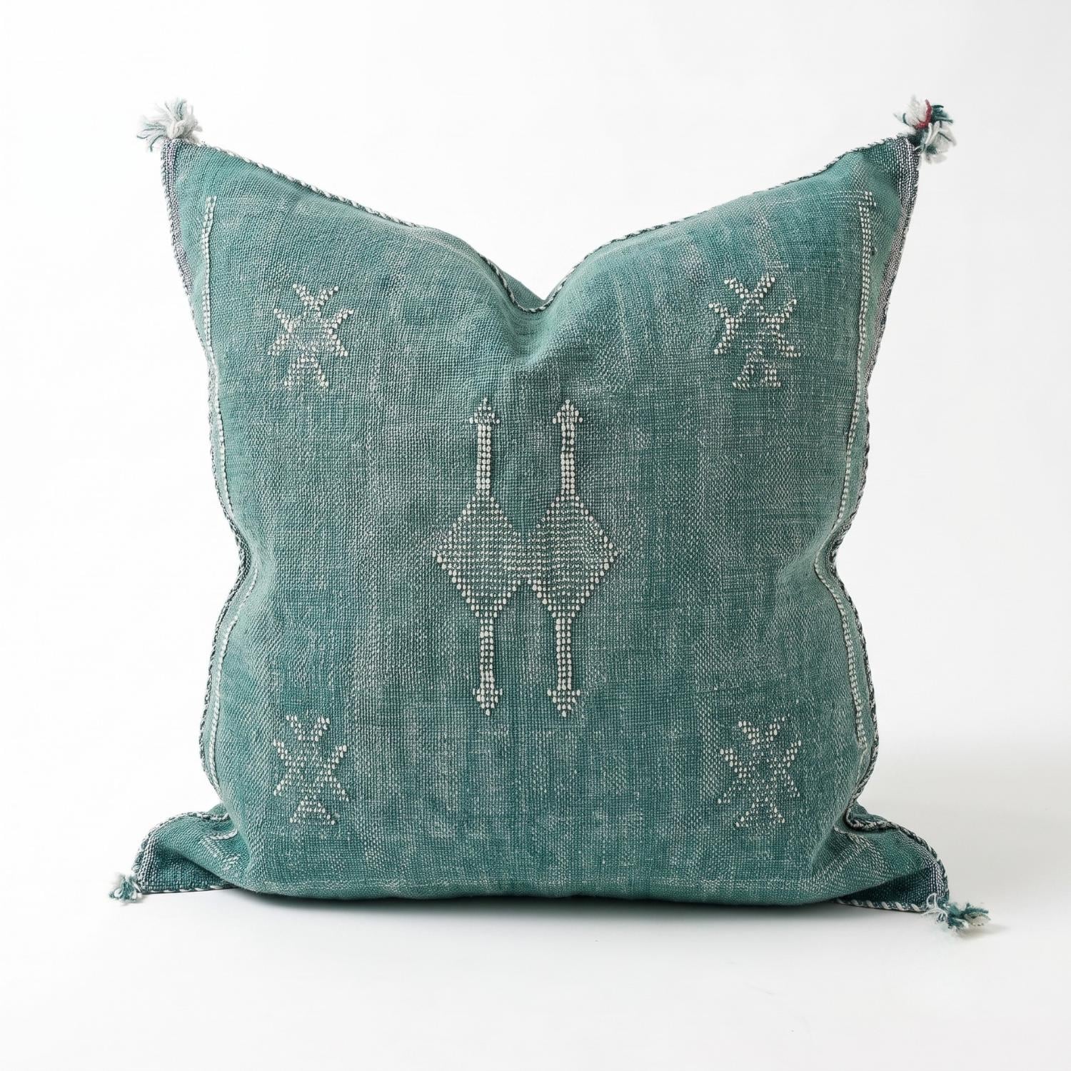 Berber Cactus Silk Handmade Sabra Cushion Cover Pillow