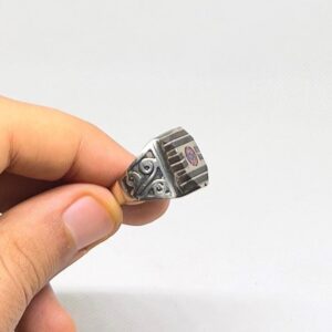 Handmade Berber Ring Size 9: Tribal Silver Boho Jewelry