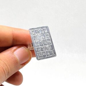 Talismanic Berber Tuareg Silver Ring: Magic Square Jewelry