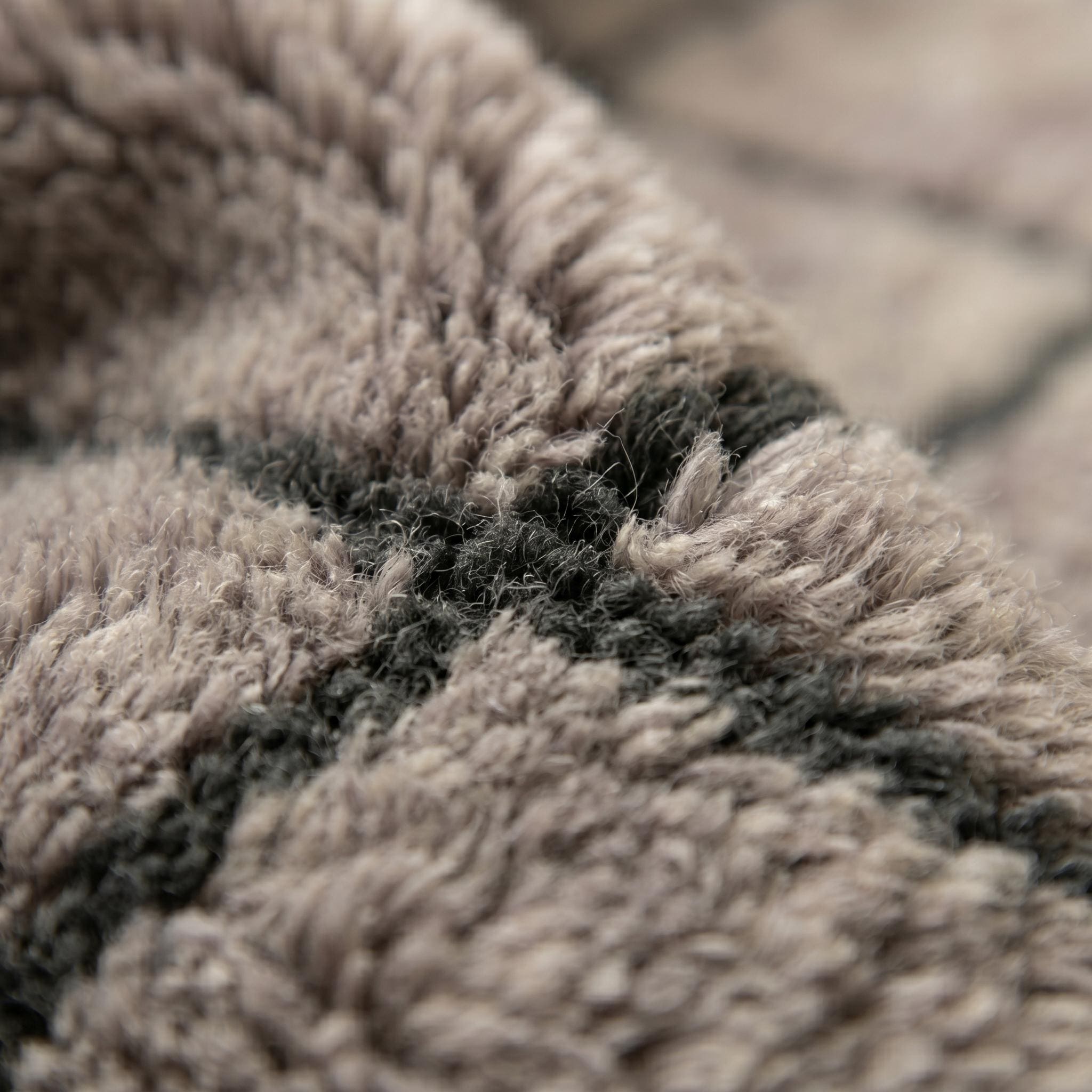 Mrirt Rug - Lavender Grey Luxury Wool Rug - Handmade Architectural Grid Rug - Ultra Plush Area Rug - Berber Carpet - Multiple Sizes