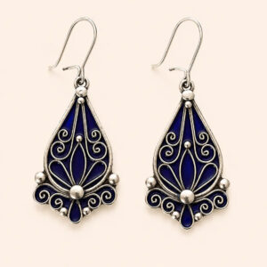 Tawes Earrings - Amazigh Silver Heritage Jewelry