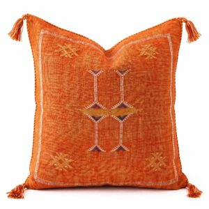 Berber Orange Cactus Pillow